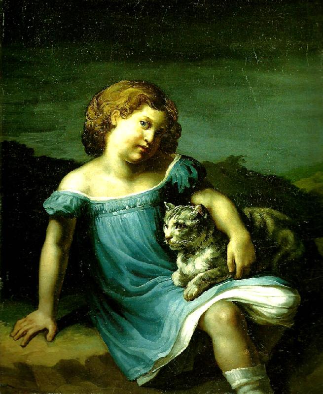 Theodore   Gericault louise vernet enfant oil painting image